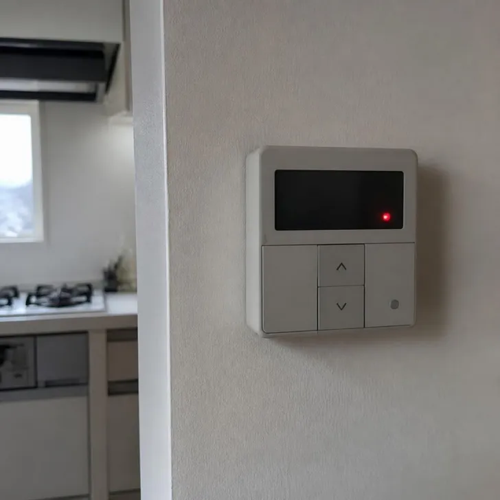 給湯器のリモコンに出たエラー表示(イメージ)